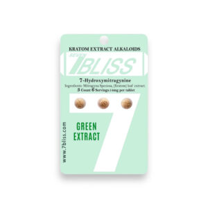 Seven Bliss Kratom Extract 7-Hydroxymitragynine Green 3ct 14mg