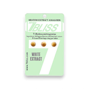 Seven Bliss Kratom Extract 7-Hydroxymitragynine White 3ct 14mg